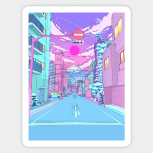 dream japan street Magnet